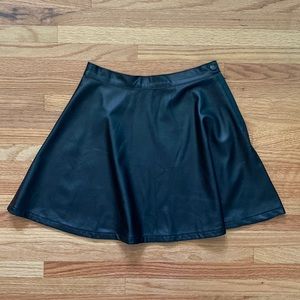 American Apparel Faux Leather Skirt
